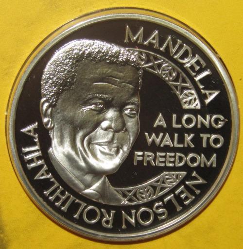 Mandela 1993 NELSON MANDELA NOBEL PEACE LAUREATE MINT OF NORWAY